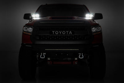 LED Light Kit | Ditch Mount | Dual 2" Black Pairs | Amber DRL | Toyota Tundra (14-21)