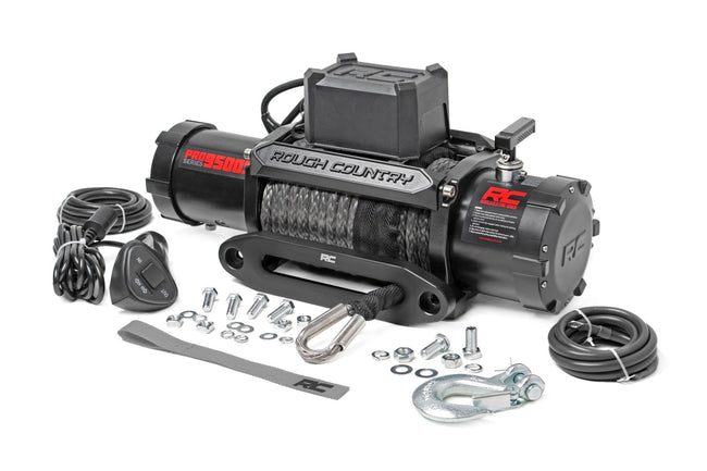 Rough Country 9500-Lb Pro Series Winch | Synthetic Rope - The Suspension Specialists