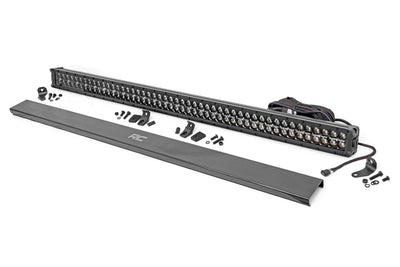 Rough Country 50 Inch Black Series LED Light Bar | Dual Row | Cool White DRL - The Suspension Specialists