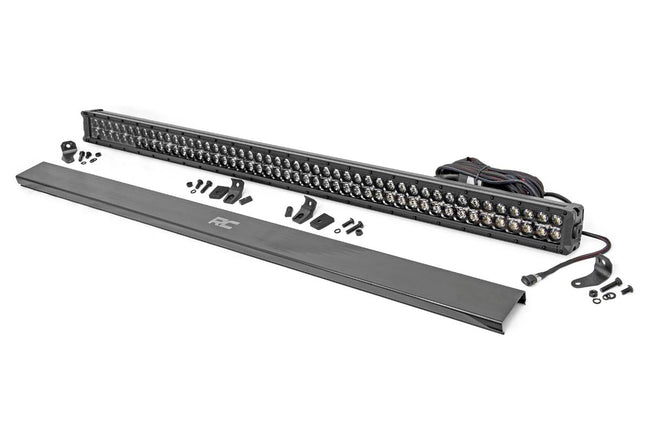 Rough Country 50 Inch Black Series LED Light Bar | Dual Row | Amber DRL - The Suspension Specialists