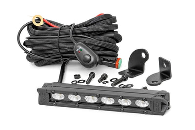 Rough Country 6 Inch Black Series LED Light Bar | Slim Line - The Suspension Specialists