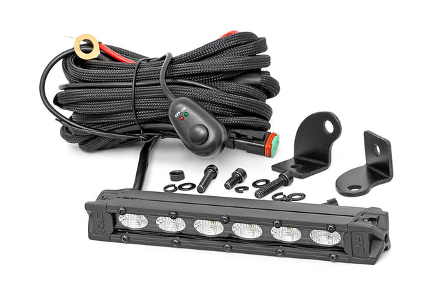 Rough Country 6 Inch Black Series LED Light Bar | Slim Line - The Suspension Specialists
