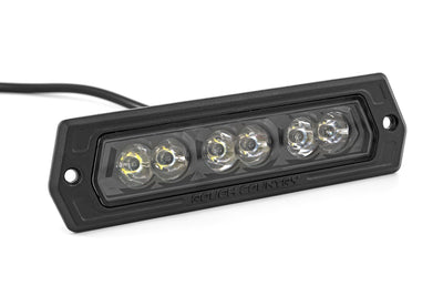 Rough Country 6 Inch Black Series LED Lights | Flush Mount | Pair - The Suspension Specialists