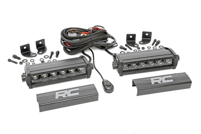 6 Inch Black Series LED Light Bar | Single Row | Pair - The Suspension Specialists