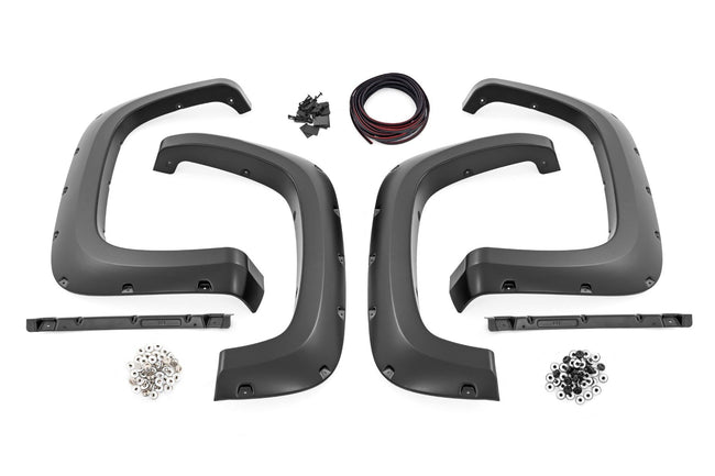 Rough Country Pocket Fender Flares | GA0 Northsky Blue | Chevy Silverado 2500 HD/3500 HD (20-25)