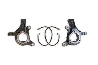 (07-16) LIFT SPINDLES W/ EXTENDED BRAKE LINES DOT COMP. - The Suspension Specialists