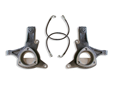 (07-16) LIFT SPINDLES W/ EXTENDED BRAKE LINES DOT COMP. - The Suspension Specialists