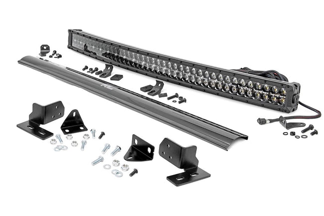 LED Light  | Bumper Mount | 40" Black Dual Row | White DRL | Ford F-250 Super Duty (11-16) - The Suspension Specialists