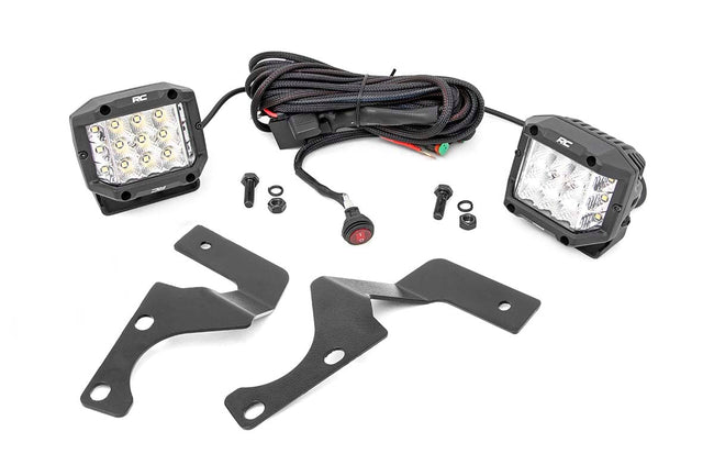 LED Light Kit | Ditch Mount | 3" Chrome Wide Angle Pair - The Suspension Specialists