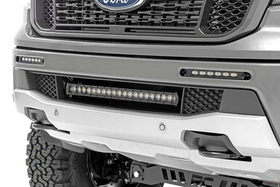 LED Light Kit | Bumper Mount | 6" Black Slimline Pair | Ford Ranger (19-23) - The Suspension Specialists