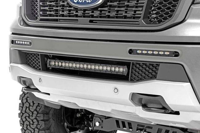 LED Light Kit | Bumper Mount | 6" Black Slimline Pair | Ford Ranger (19-23) - The Suspension Specialists
