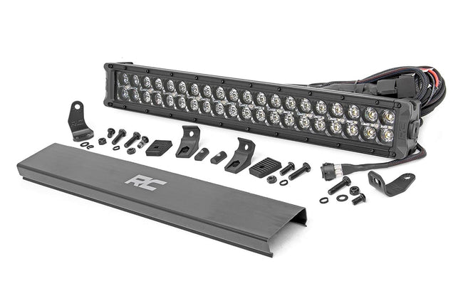 Rough Country 20 Inch Black Series LED Light Bar | Dual Row | Cool White DRL - The Suspension Specialists