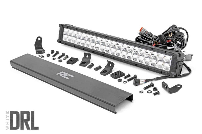 Rough Country 20 Inch Chrome Series LED Light Bar | Dual Row | Cool White DRL - The Suspension Specialists