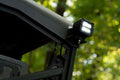 LED Light | Cab Mount | 2" Black Pair | Flood | Can-Am Defender HD 5/HD 8/HD 9/HD 10 - The Suspension Specialists