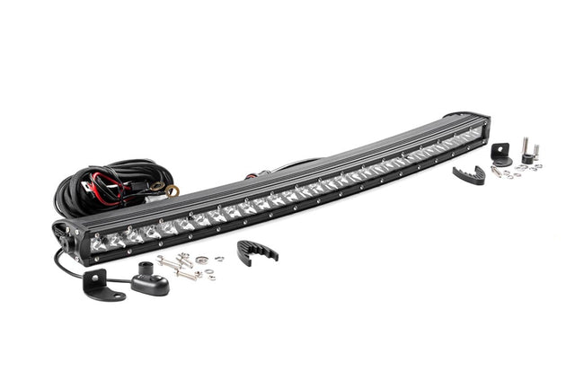 Rough Country 30 Inch Chrome Series LED Light Bar | Curved | Single Row - The Suspension Specialists