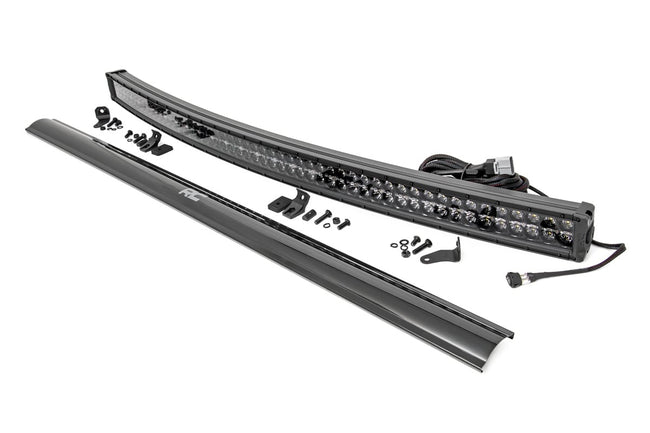54 Inch Black Series LED Light Bar | Curved | Dual Row | Cool White DRL - The Suspension Specialists