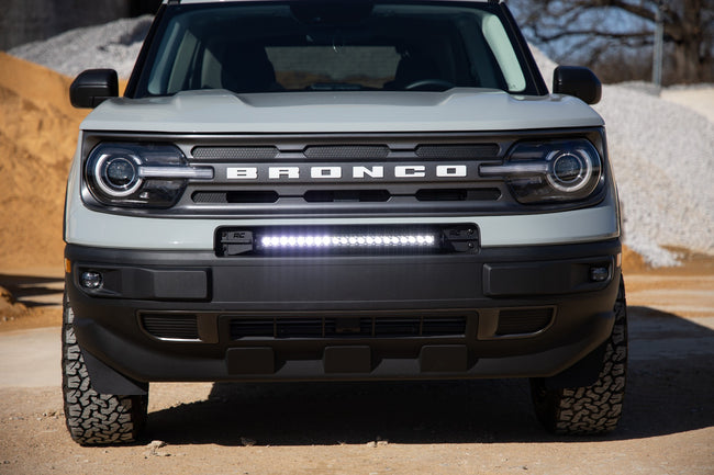 LED Light Kit | Bumper Mount | 20" Black Single Row | White DRL | Ford Bronco Sport (21-25) - The Suspension Specialists