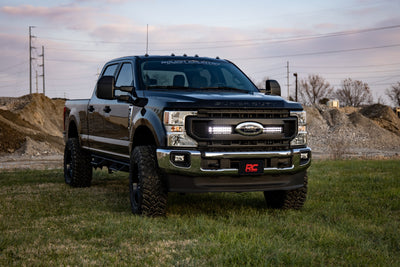 LED Light Kit | Grille Mount | 10 Inch Black | Slimline | Ford F-250 Super Duty (20-22) - The Suspension Specialists