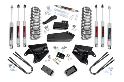4 Inch Lift Kit | Quad Front Shocks | Rear Blocks | Ford F-150 4WD (80-96)