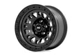 Rough Country 82 Series Wheel | One-Piece | Semi Gloss Black | 17x9 | 6x5.5 | -12mm - The Suspension Specialists