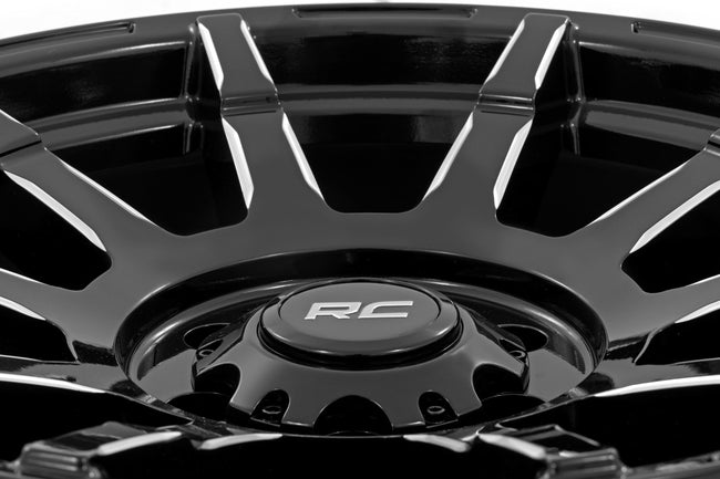 Rough Country 83 Series Wheel | One-Piece | Gloss Black | 17x9 | 6x5.5 | +0mm - The Suspension Specialists