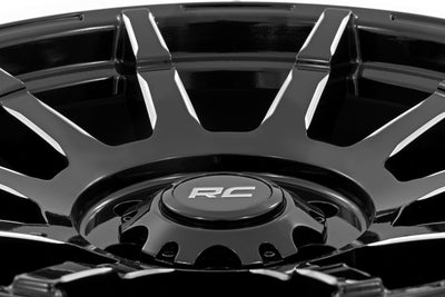 Rough Country 83 Series Wheel | One-Piece | Gloss Black | 20x9 | 8x6.5 | -12mm - The Suspension Specialists