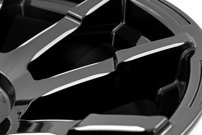 Rough Country 83 Series Wheel | One-Piece | Gloss Black | 20x9 | 8x180 | -12mm - The Suspension Specialists