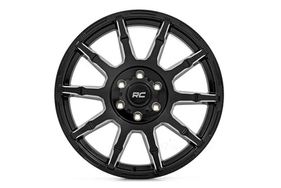 Rough Country 83 Series Wheel | One-Piece | Gloss Black | 20x9 | 8x180 | -12mm - The Suspension Specialists