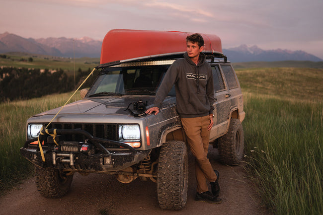 Rough Country Hoodie | Digital | Grey | LG - The Suspension Specialists