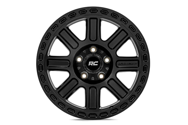 Rough Country 84 Series Wheel | Gloss Black | 18x8.5 | 5x5 | +0mm - The Suspension Specialists