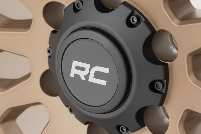 Rough Country 87 Series Wheel | Simulated Beadlock | Bronze/Black | 17x8.5 | 5x4.5 | +0mm - The Suspension Specialists