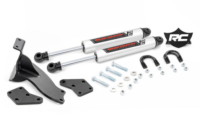 V2 Steering Stabilizer | Dual | 2.5-8 Inch Lift | Ram 2500 (14-26)/3500 (13-25)