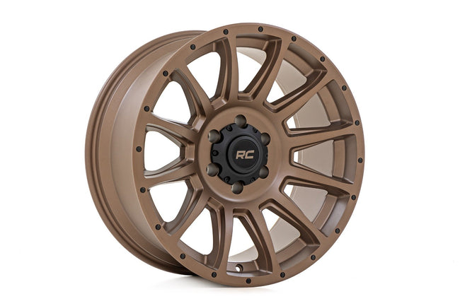 Rough Country 90 Series Wheel | One-Piece | Bronze | 18x9 | 8x6.5 | -12mm - The Suspension Specialists