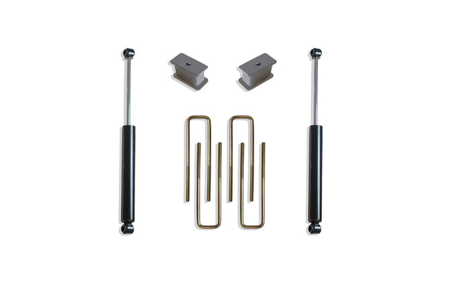 3" BLOCKS & U-BOLTS, (4) MAXTRAC SHOCKS - The Suspension Specialists
