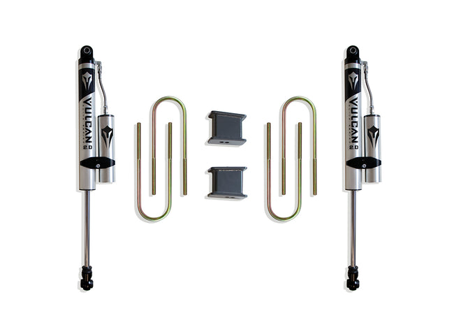 4" REAR LIFT BLOCKS, U-BOLTS, & REAR VULCAN RESI - The Suspension Specialists