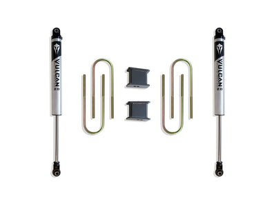 4" REAR LIFT BLOCKS, U-BOLTS, & REAR VULCAN SHOCKS - The Suspension Specialists