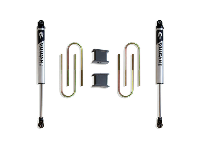 4" REAR LIFT BLOCKS, U-BOLTS, & REAR VULCAN SHOCKS - The Suspension Specialists