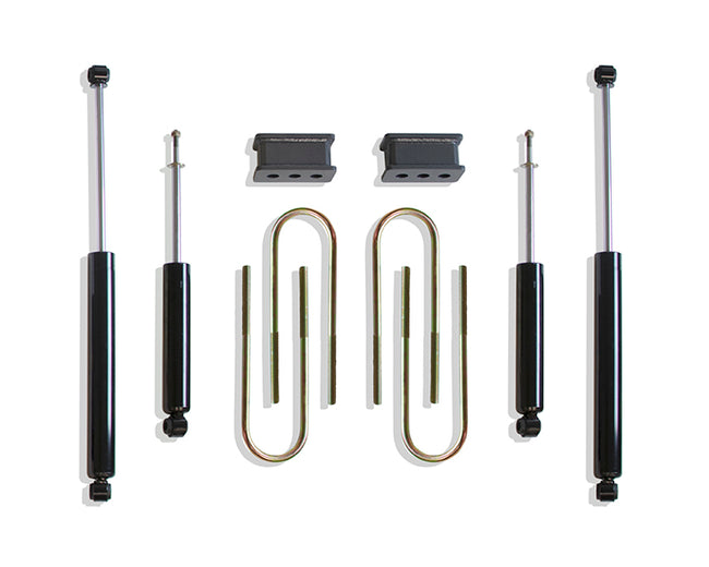 2.5" BLOCKS, 4.125" U-BOLTS, (4) MAXTRAC SHOCKS - The Suspension Specialists