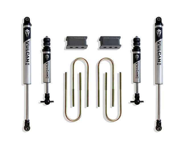 2.5" BLOCKS, 4.125" U-BOLTS, (4) VULCAN 2.0 IFP SHOCKS - The Suspension Specialists