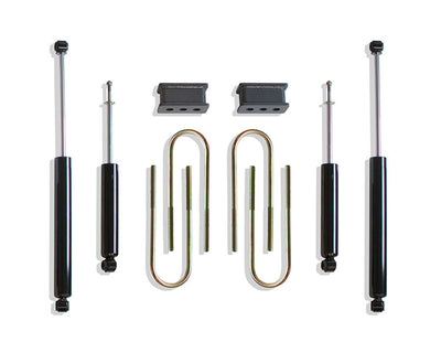 2.5" BLKS / 4.125"X16.5" U-BOLTS, (4) MAXTRAC SHOCKS - The Suspension Specialists