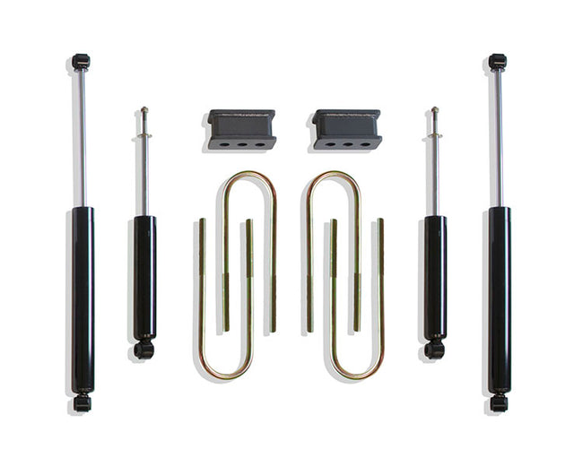 2.5" BLKS / 4.125"X16.5" U-BOLTS, (4) MAXTRAC SHOCKS - The Suspension Specialists