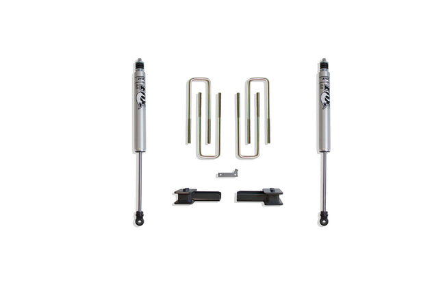 2" BLOCKS/U-BOLTS, (2) FOX SHOCKS - The Suspension Specialists