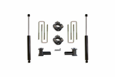 2.5" STRUT SPACERS, 4" BLOCKS/U-BOLT, (2) MAXTRAC SHOCKS - The Suspension Specialists