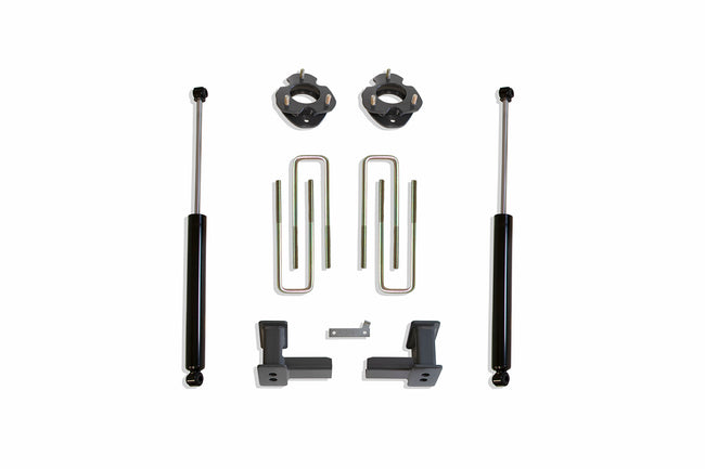 2.5" SPACERS, 5" BLOCKS/U-BOLTS, (2) MAXTRAC SHOCKS - The Suspension Specialists