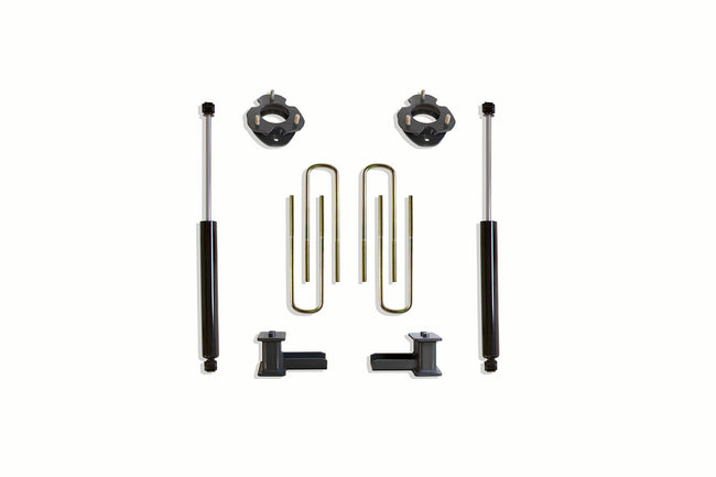 2.5" SPACERS, 4" BLOCKS/U-BOLTS, (2) MAXTRAC SHOCKS - The Suspension Specialists