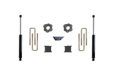 2.5" SPCRS, 4" BLK/U-BOLTS, CARR. BEAR. (2)  MAXTRAC SHOCKS - The Suspension Specialists