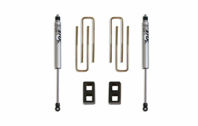 2" BLOCKS, U-BOLTS, (2) FOX SHOCKS - The Suspension Specialists