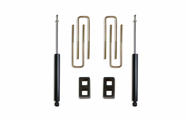 2" BLOCKS, U-BOLTS, (2) MAXTRAC SHOCKS - The Suspension Specialists