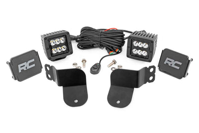 LED Light Kit | Cage Mount | 2" Black Pair | Spot | Polaris General XP 4 1000 - The Suspension Specialists
