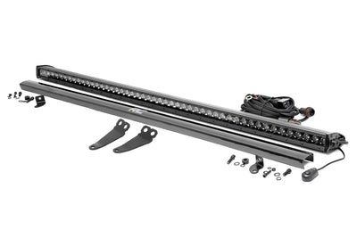 LED Light Kit | Lower Windshield | 50" Black Single Row | Polaris General XP 4 1000 - The Suspension Specialists